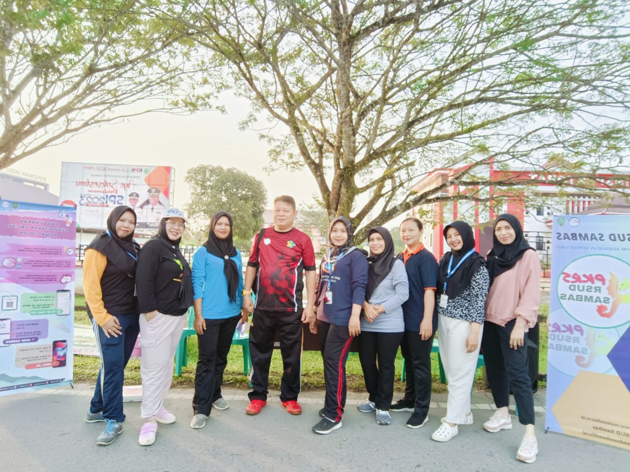 RSUD Sambas ikut meramaikan kegiatan Car Free Day dengan tema Bebas Kendaraan Menuju Green Growth