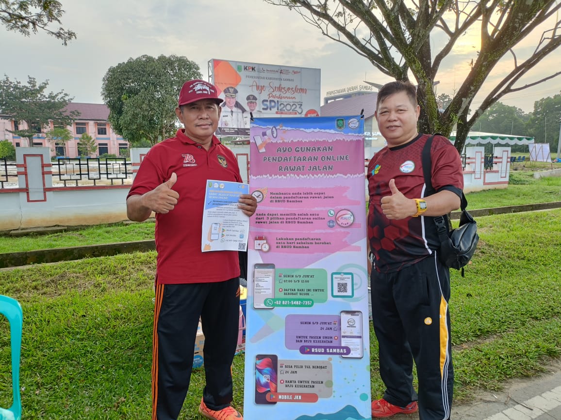 RSUD Sambas ikut meramaikan kegiatan Car Free Day dengan tema Bebas Kendaraan Menuju Green Growth