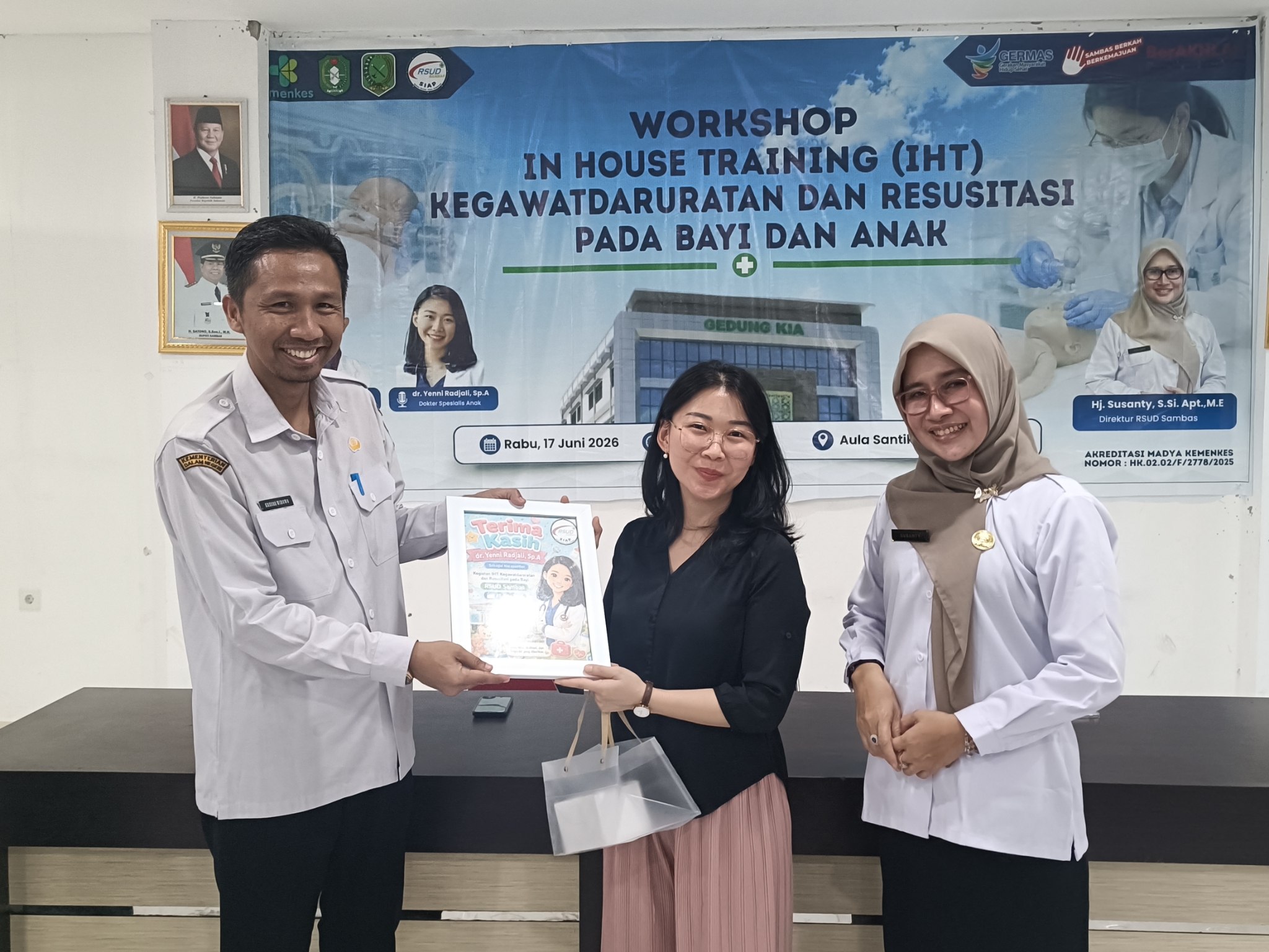 RSUD Sambas Sukses Selenggarakan Workshop IHT Kegawatdaruratan dan Resusitasi pada Bayi dan Anak