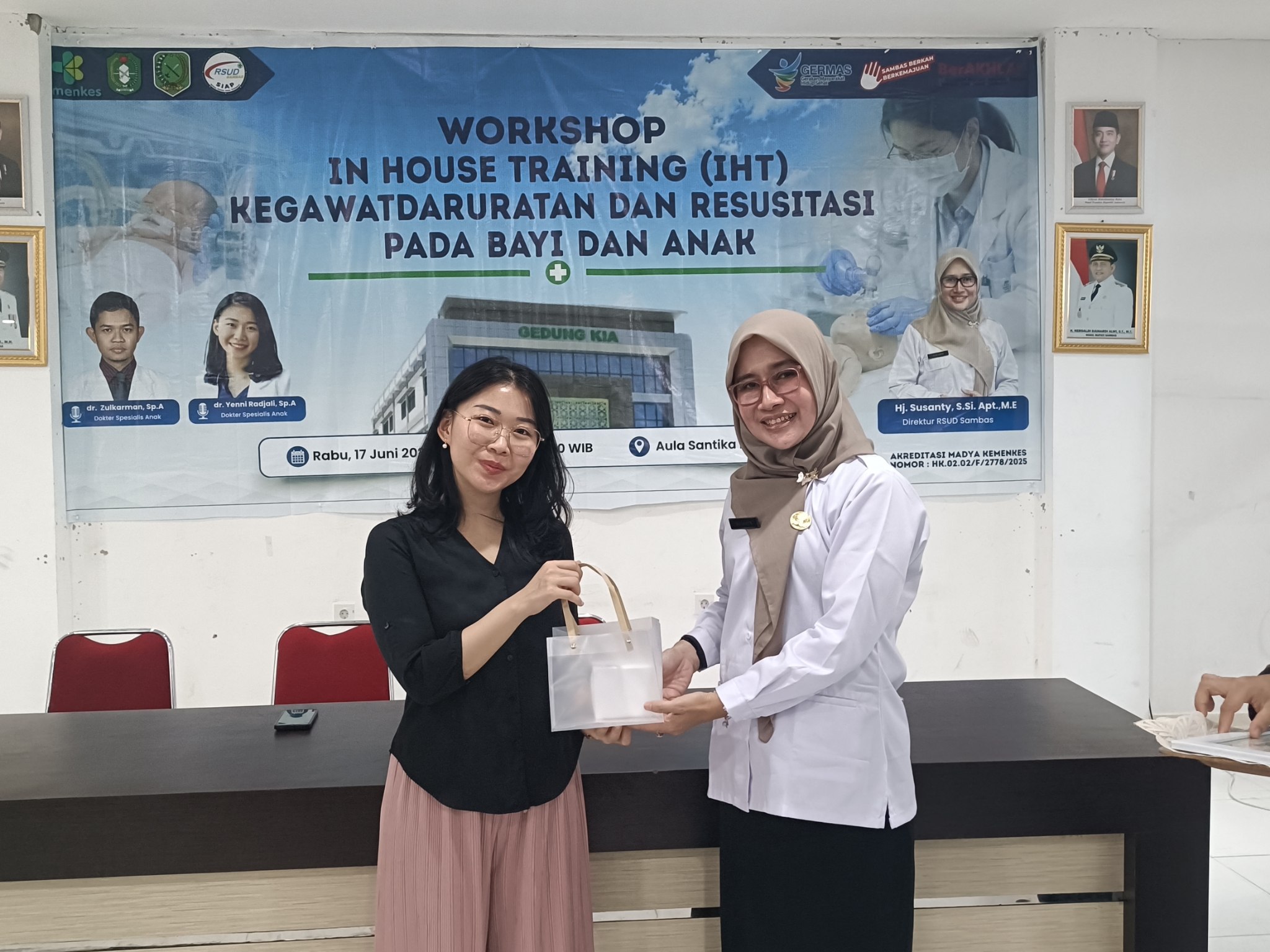 RSUD Sambas Sukses Selenggarakan Workshop IHT Kegawatdaruratan dan Resusitasi pada Bayi dan Anak